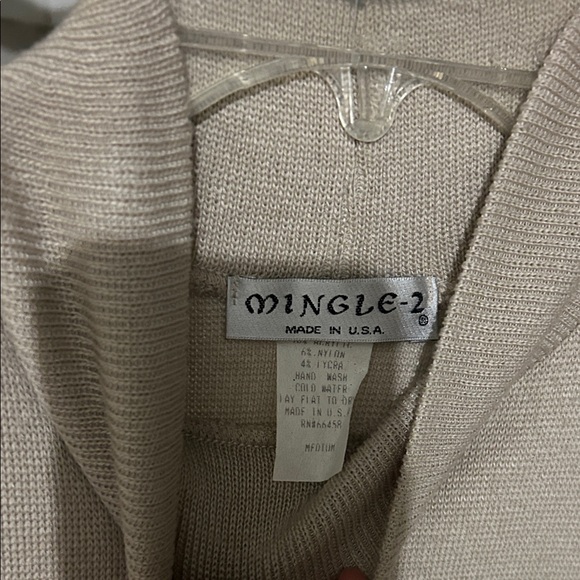 Sleeveless Cream Knit Midi Dress with Black Stripes - Picture 2 of 8